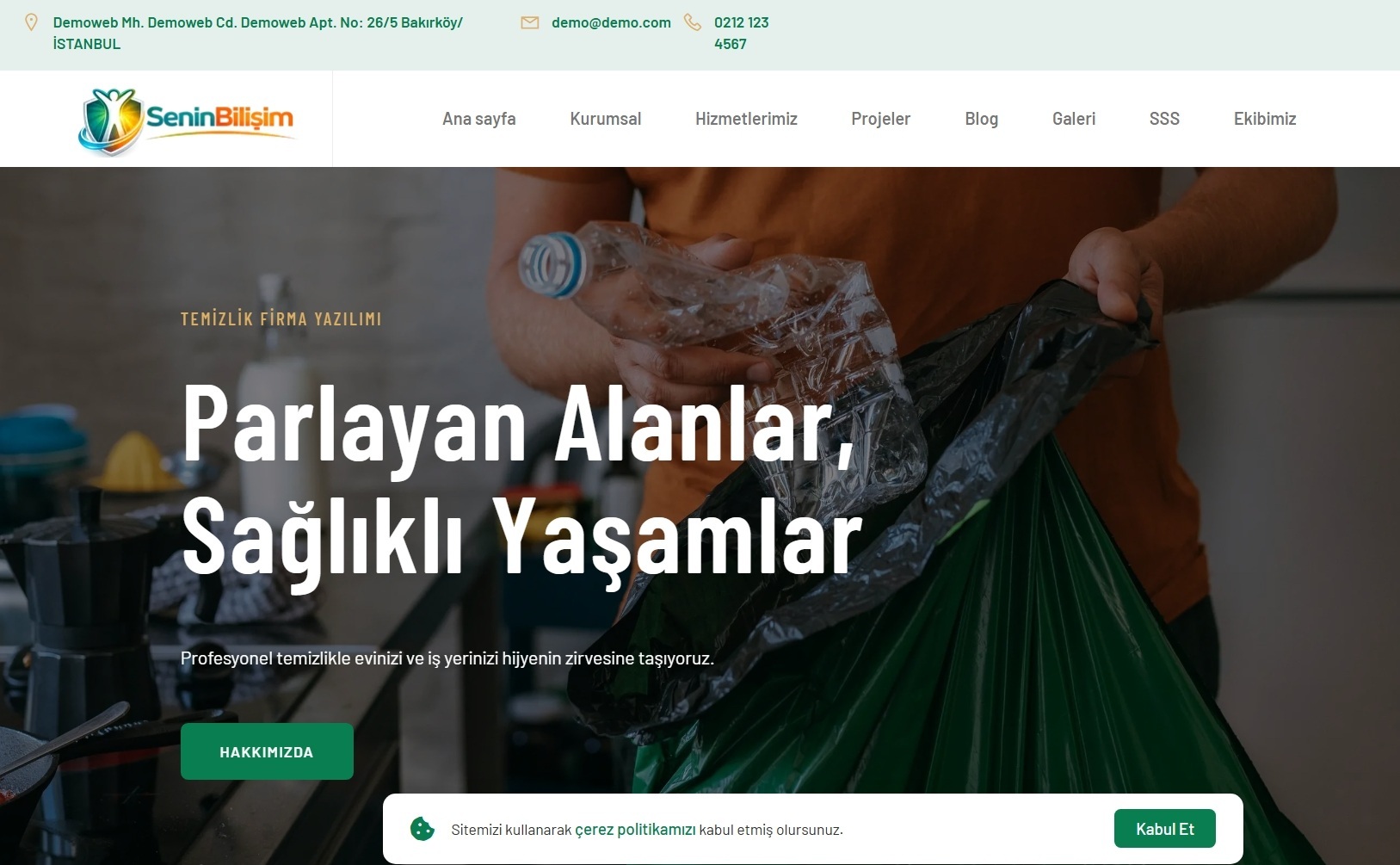 Temizlik Firma Hazır Scripti