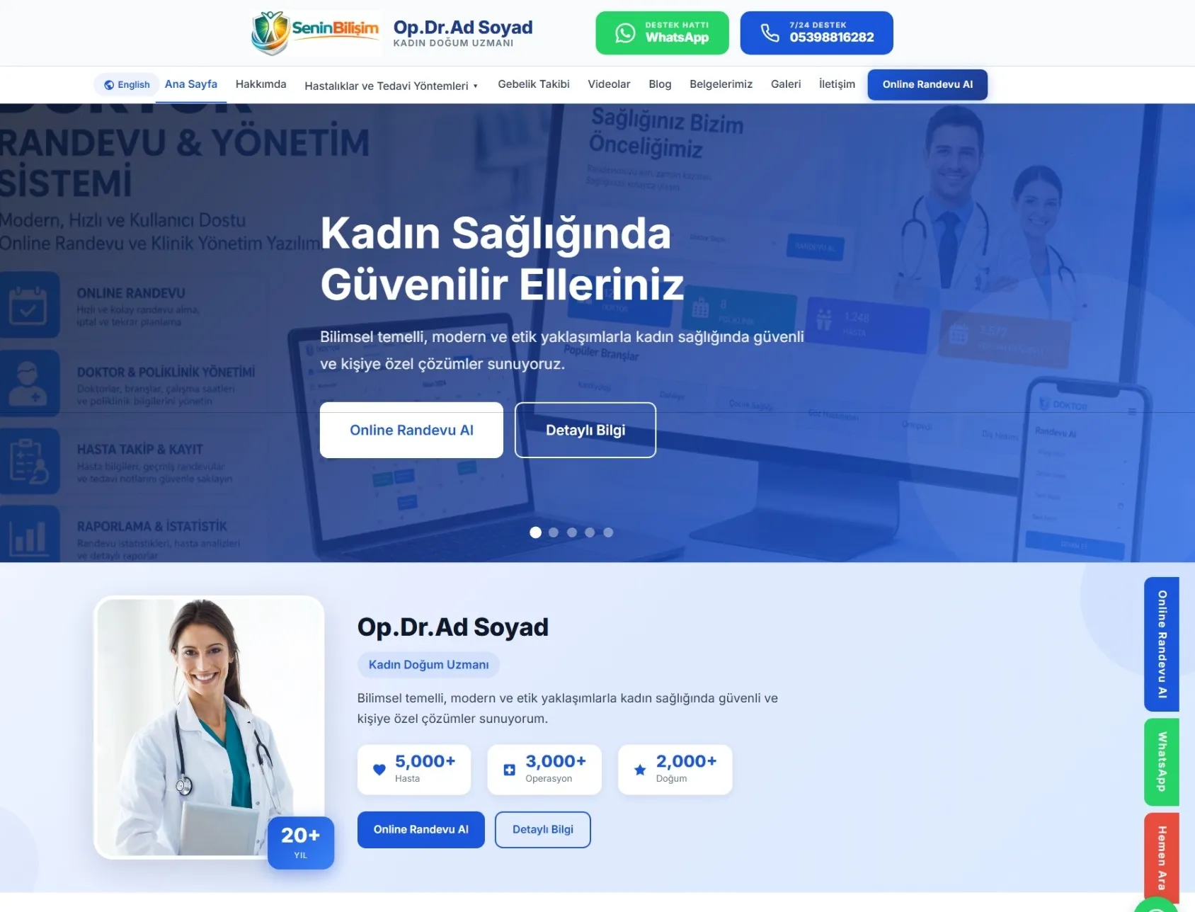 Özel Klinik Doktor Yazılım Scripti